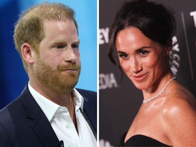 The Duke and Duchess of Sussex have appeared solo at major events on different sides of the US as a revealing detail from a new clip emerges.