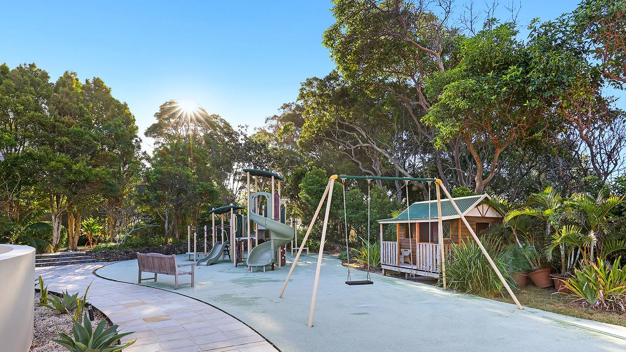 The home has its own kids’ playground.