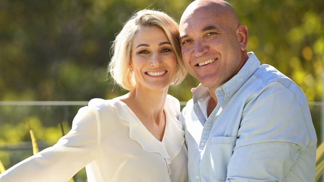 Gorden Tallis with his partner Jemma Elder. Picture: Lyndon Mechielsen