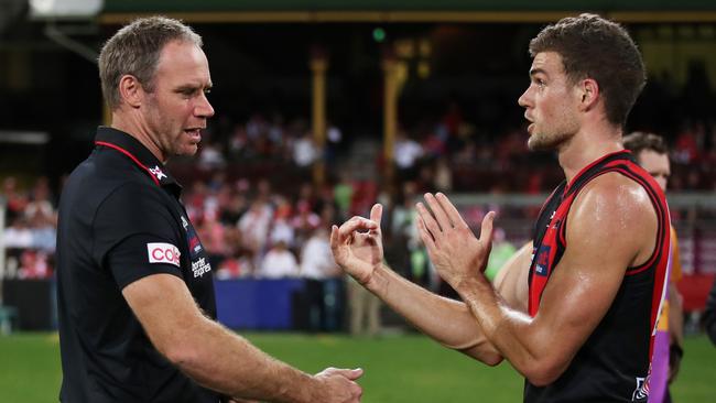 Essendon coach Ben Rutten is under pressure. Picture: Matt King/AFL Photos