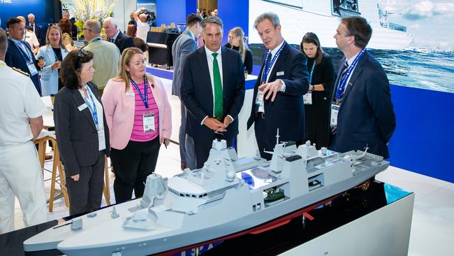 Australian Defence Minister Richard Marles at the opening of the Indo Pacific 2023 Maritime Expo, the largest international military trade show ever held in Australia. Picture: Supplied