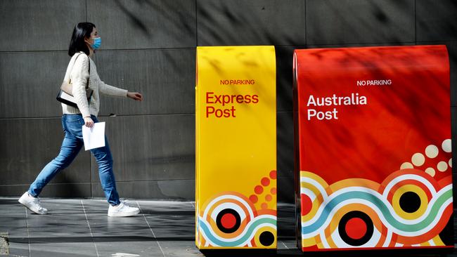 Australia Post projects that the use of letter services by households will halve from its current average of 2.4 letters each week by 2028. Picture: NCA NewsWire / Andrew Henshaw