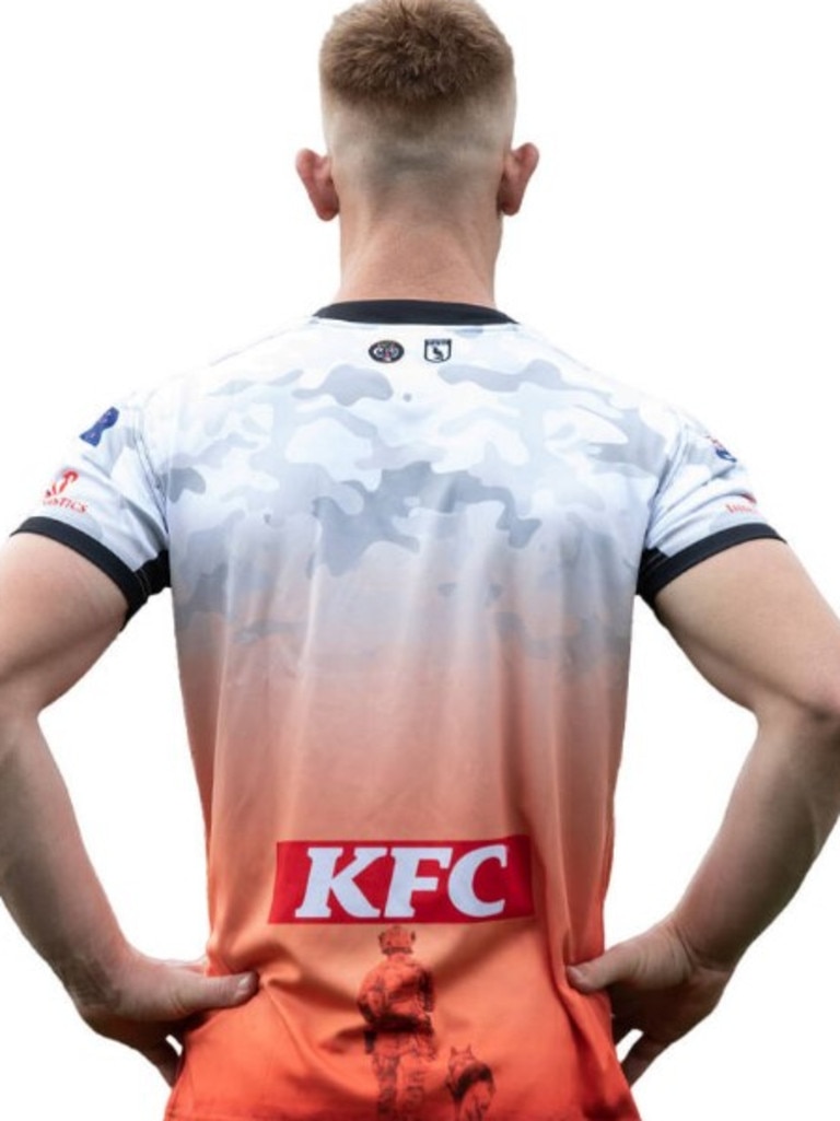 The back of the jersey. Photo: Wests Tigers