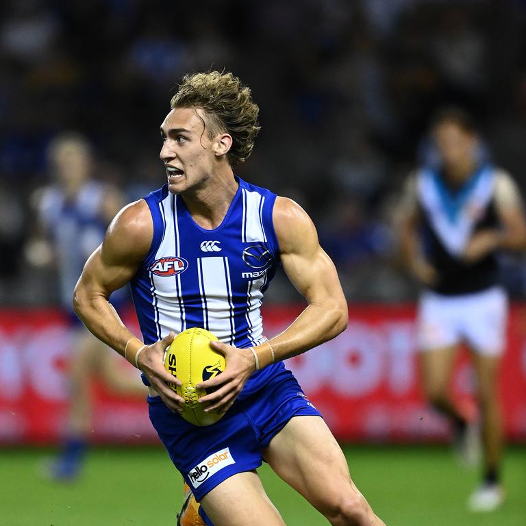 Debutant Charlie Lazzaro came on as Corr’s replacement. Picture: Getty Images