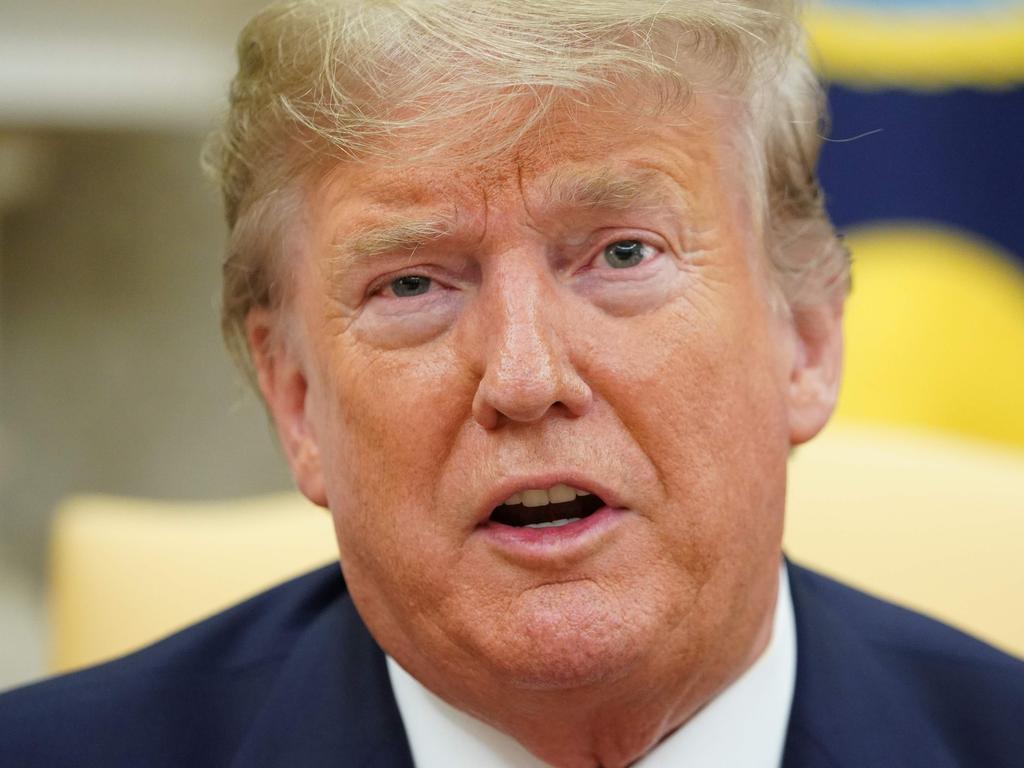 US President Donald Trump said he does not want a war but has said he will “substantially increase” sanctions against Iran. Picture: (Photo by MANDEL NGAN / AFP)