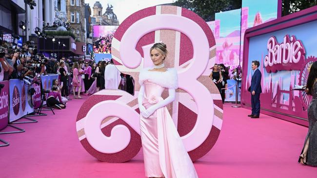 Margot Robbie dazzles at the London premiere of the fantasy film. Picture: Getty Images