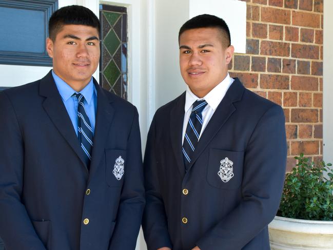 St Mary's College brothers Xavier Va’a (left) and De La Salle Va’a