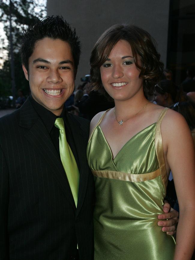 Emmanuel College formal at the Gold Coast International hotel. Julian Dantes and Rae Lehmann (l to r).