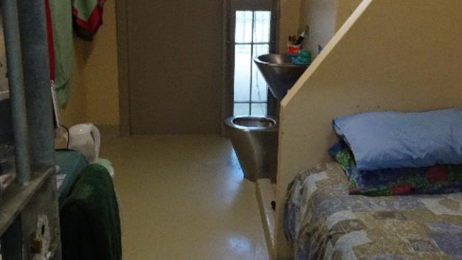 A photo of a special management unit cell at the prison.