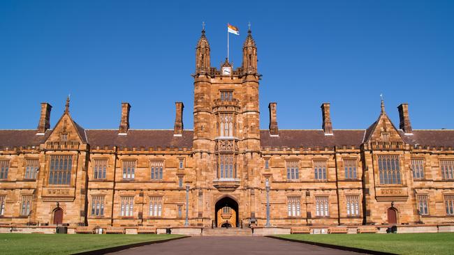 The main quadrangle building of the University of Sydney