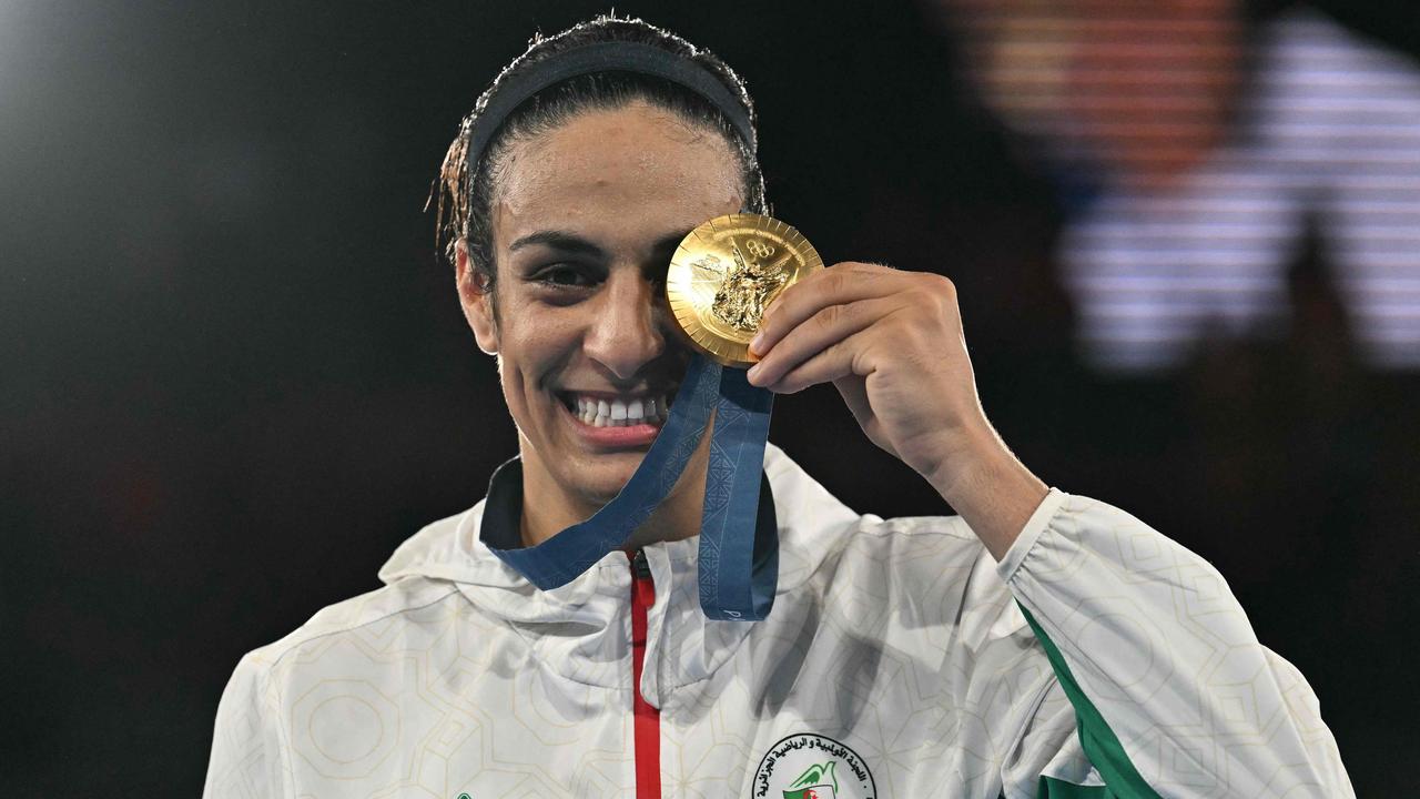 Algeria's Imane Khelif won gold in the women's 66kg final boxing category at the Paris Olympics. (Photo by MOHD RASFAN / AFP)