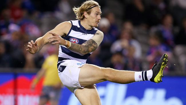 Geelong's Tom Stewart has gone from local footy to an All-Australian. Pic: Michael Klein