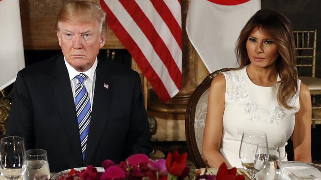 President Donald Trump and first lady Melania Trump. Photo: AP