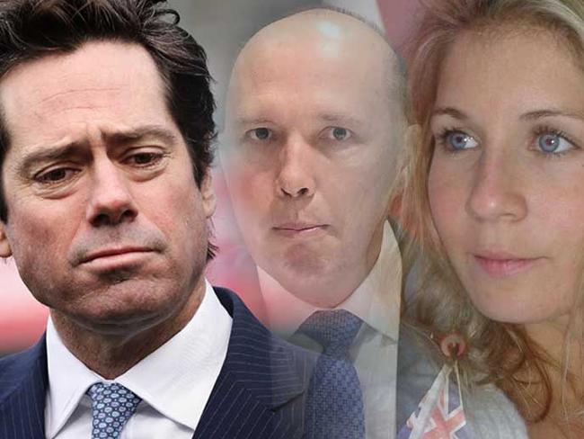 AFL boss Gillon McLachlan lobbied Peter Dutton’s office to stop au pair Alexandra Deuwel from being kicked out of Australia.