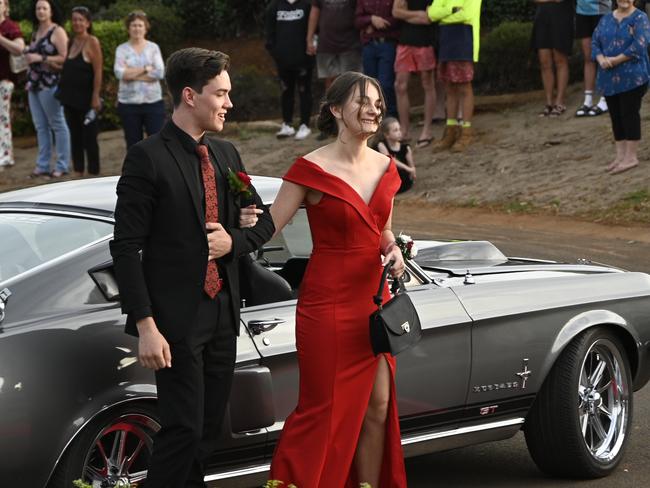 Highfields State Secondary college formal at Highfields Cultural Centre. Leah Campbell and David Phillips.