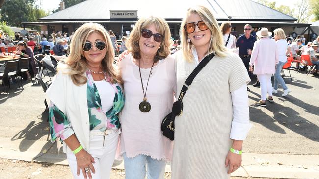 Tinamba Food and Wine Festival — Mary Mulqueen, Steph Kaandorp and Debbie Kaandorp. Picture: David Smith