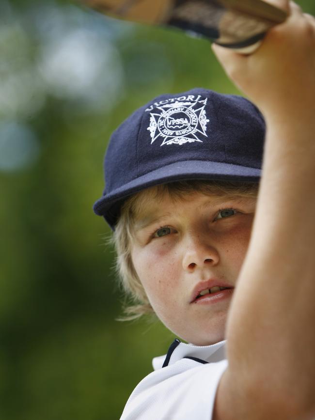 ‘Something special’: Will Pucovski after being picked in the Victorian schoolboys team in 2009. Picture: Valeriu Campan