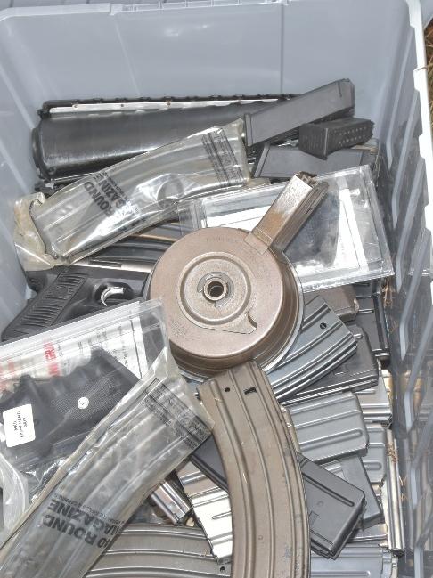 Guns and ammunition discovered during police raids in Longford. Picture: Tasmania Police