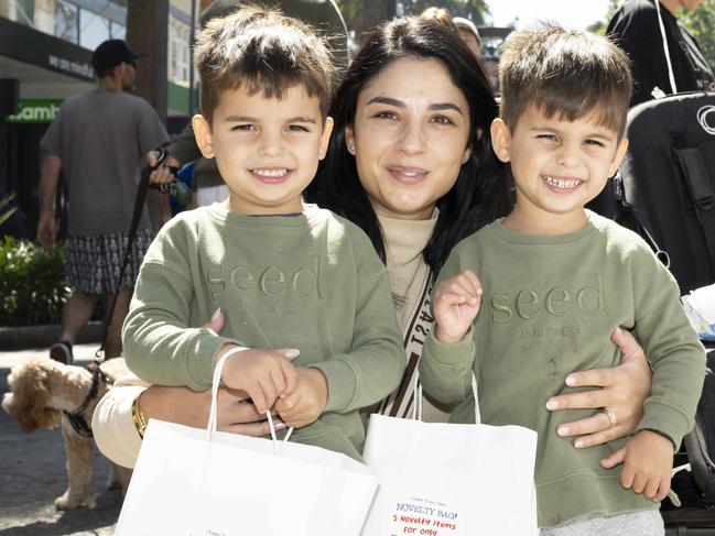 Julian, Elena and Xavier at CronullaFest at Cronulla on the 09/09/2023. Picture: Daily Telegraph/ Monique Harmer