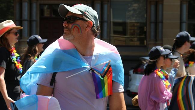 TasPride pride march Hobart 2025. Picture: Elise Kaine