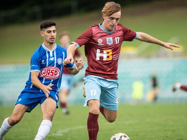 Jordan Segreto scored a screamer in the opening seconds of the match against Olympic. Picture: Julian Andrews