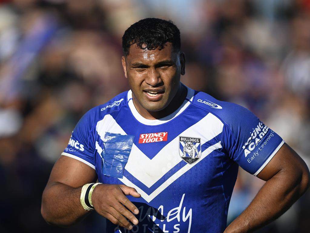 Tevita Pangai Junior walked out on the Bulldogs last year to pursue boxing. Picture: Getty Images