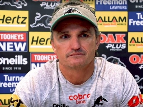 Ivan Cleary with the 'not this again' look. Picture: Penrith Panthers