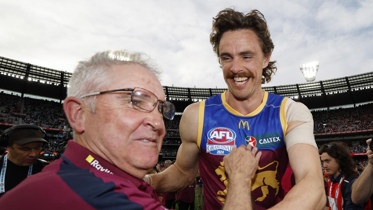 Daniher going out on top. Pic: Michael Klein