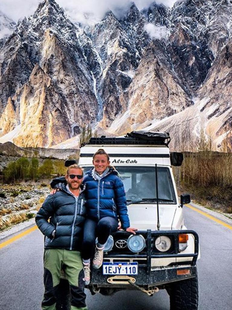 Mr Firkin and Ms King have a YouTube channel called The Way Overland. Picture: Instagram