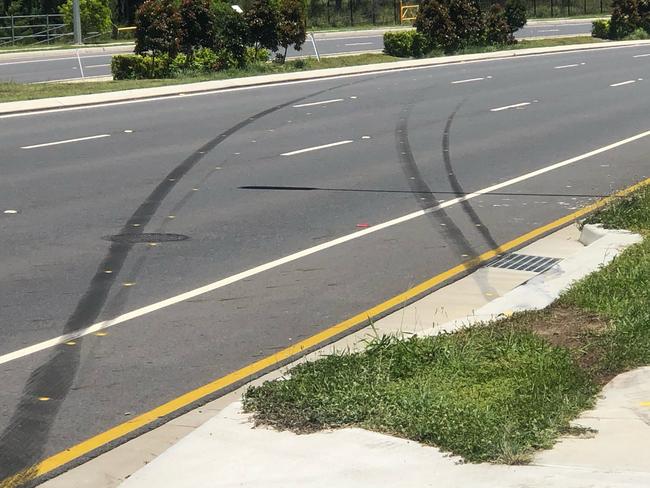 The scene at a Telegraph Rd property in Bracken Ridge after a man in his 30s was killed after his car left the road and crashed into a tree. Picture: Steve Pohlner