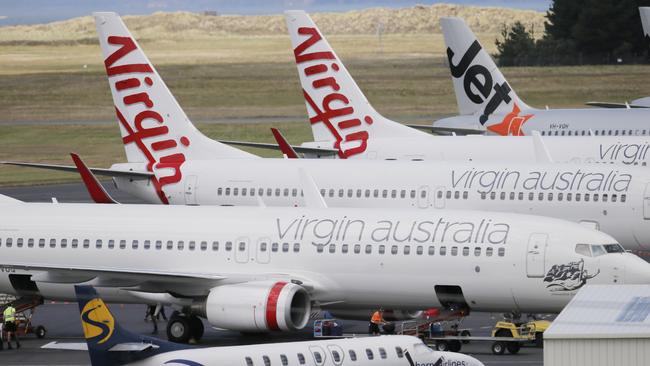 Virgin Australia has toughened its stance saying it won’t introduce the model to the fleet unless they’re “completely satisfied with its safety”. Picture: Matt Thompson