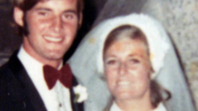 Chris and Lyn Dawson on their wedding day.