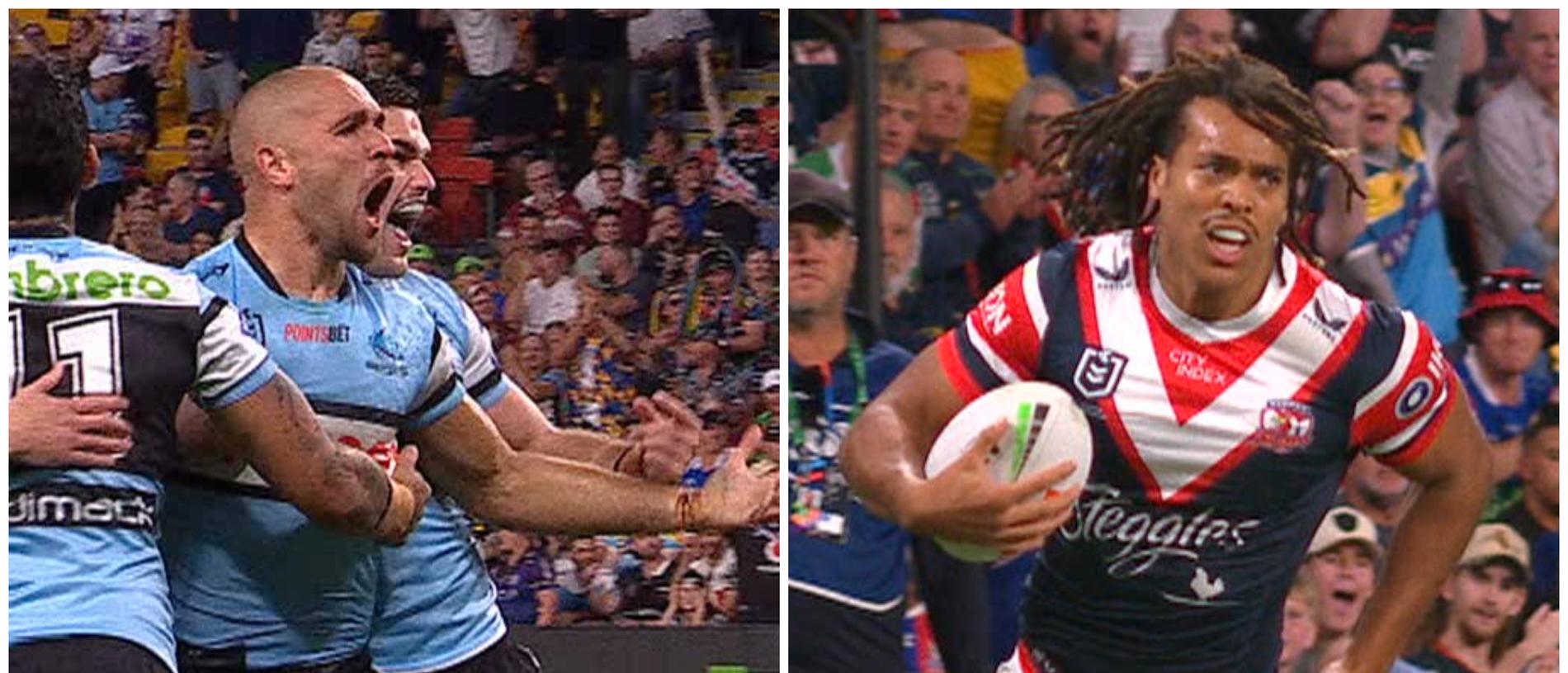 The Sharks and Roosters' brilliant attacks immediately put on a show.