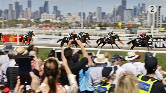 Thoroughbred racing accounts for 73 per cent, or $2.3bn, of direct spending impact. Picture: Alex Coppel