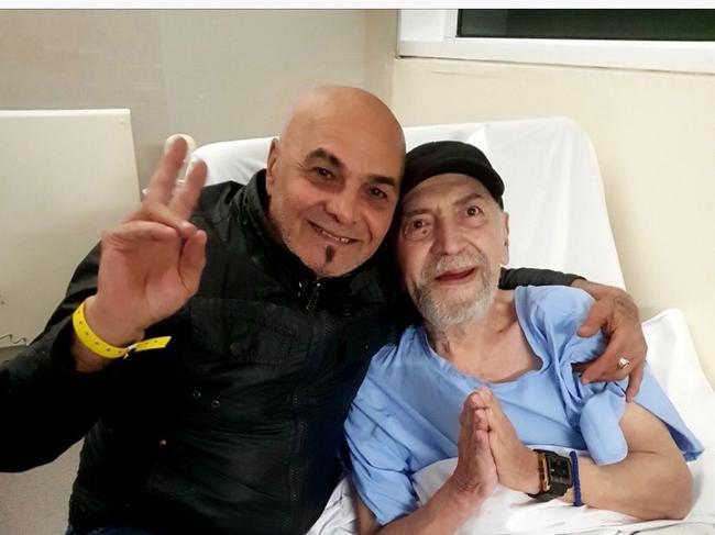 Dragan Markovic, who is leading the class action against hotel quarantine, after his father Nenad died of COVID-19. Dragan (L) pictured with is father Nenad