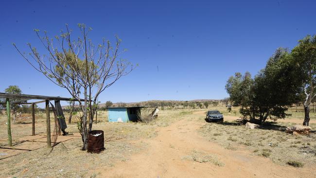 A town camp in the Northern Territory.