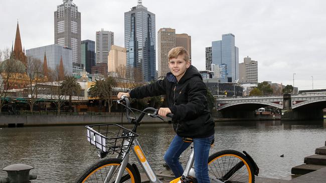 Josh Robinson from the Gold Coast goes for a ride. Picture: Ian Currie