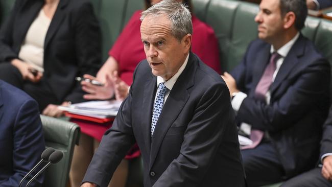 Minister for Government Services Bill Shorten during Question Time at Parliament House in Canberra in 2023. Picture: NCA NewsWire/Martin Ollman.