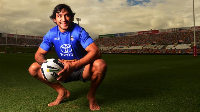 Cowboys Jonathan Thurston is playing his 200th game for the Cowboys this weekend against the Sydney Roosters at 1300 Smiles Stadium. Picture: Zak Simmonds