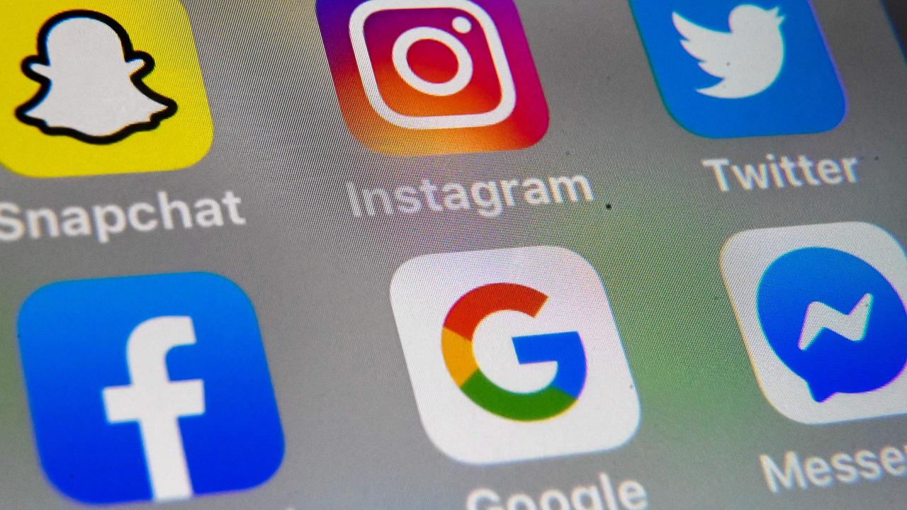 Snapchat, Instagram, Facebook and TikTok will be among the platforms captured by the new age limit. Picture: AFP