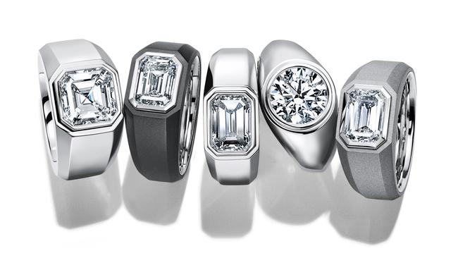 Tiffany &amp; Co. launches its first men's engagement rings, the Charles Tiffany setting. Picture: Tiffany &amp; Co.