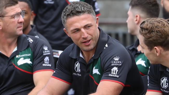 Sam Burgess will depart the Rabbitohs, after signing on to become the coach of the Warrington Wolves in 2024. Picture: John Grainger.