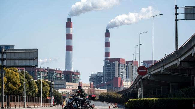 The Shanghai Waigaoqiao Power Generator Company coal power plant in Shanghai. Picture: AFP.