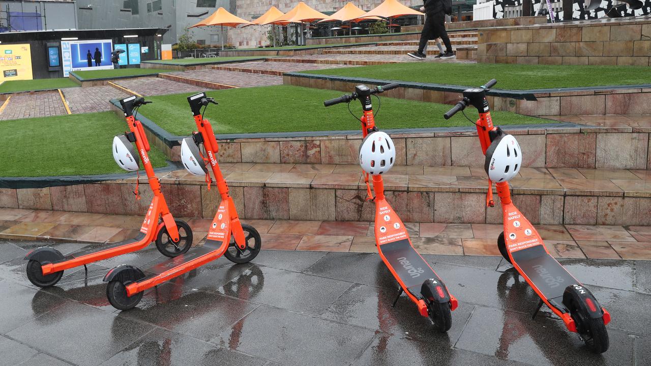 E-scooter riders could be fined for speeding. Picture: NewsWire / David Crosling