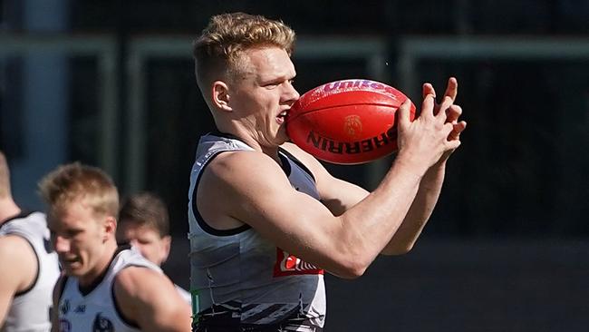 Adam Treloar has trained impressively. Picture: AAP