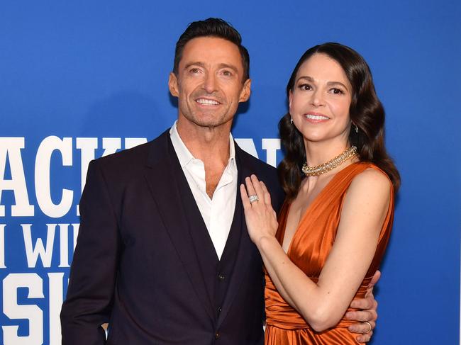 Australian actor Hugh Jackman and US actor Sutton Foster are now an item. Picture: AFP