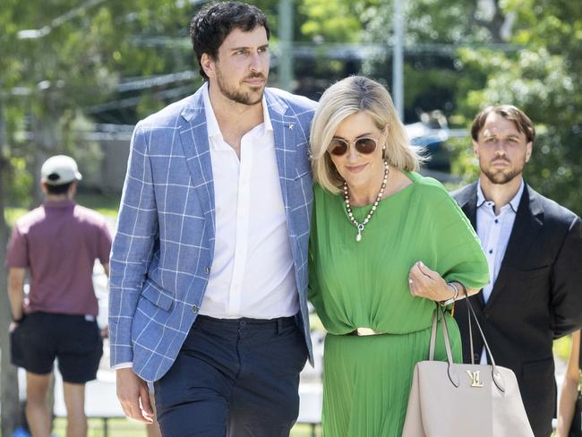 Funeral of Richard Moore, partner of Kay McGrath, at Hillstone in St Lucia, Saturday, February 22, 2025 - Picture: Richard Walker