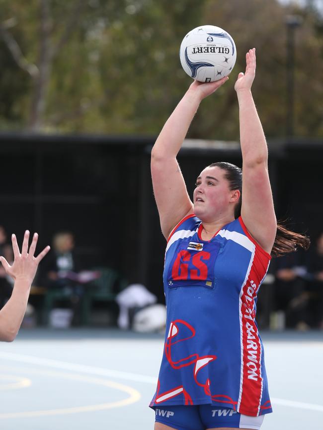 South Barwon goal shooter Ellen Doyle won another league medal in 2024. Picture: Mike Dugdale