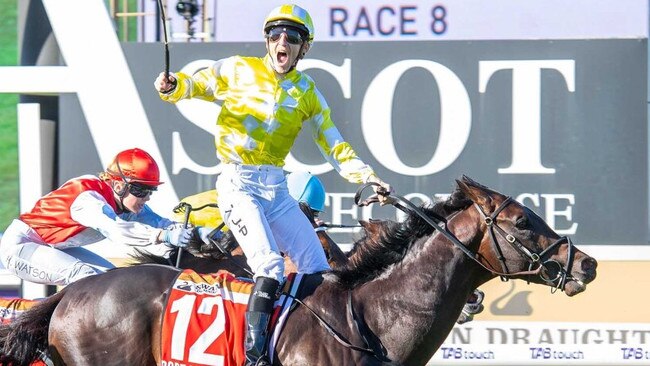 Port Lockroy wins the Group 1 Railway Stakes Picture: Western Racepix