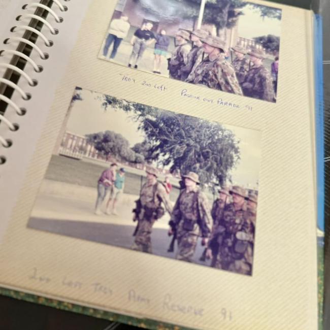 Townsville Mayor Troy Thompson posted this image to his Facebook page saying they are "the Marching-In Ceremony photos I have now found from storage".